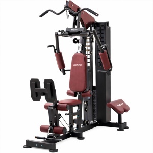 Aparat Multifunctional Fitness GO4FIT®, Model M1000, Home Gym Profesional cu Bloc Greutati 72 Kg, 35+ Exercitii, Presa Piept, Fluturari, Tractiuni Inalte & Joase, Extensii Picioare, Scripeti Dubli, Cadru Otel Solid, Antrenament Full Body, Negru