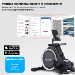 Aparat Vaslit GO4FIT® Model R100, Volanta Magnetica 4kg, Greutate Suportata 130kg - Img 3