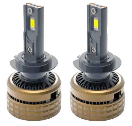 Set 2 leduri H7 H100 Canbus pentru far auto 360 grade putere 100W luminozitate 15.000 Lm 12V