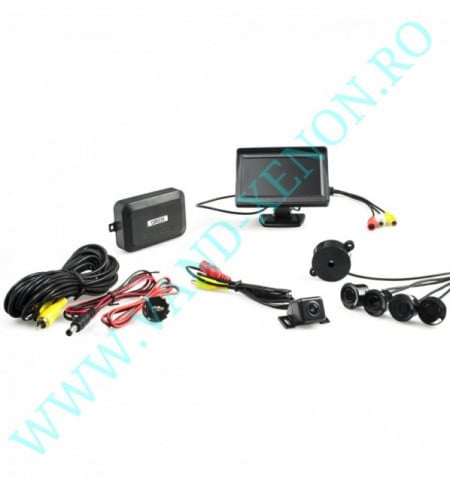 Senzori de parcare cu afisaj si camera Cartech SP501