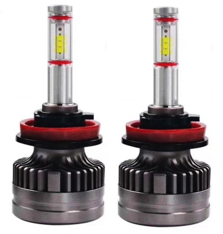 Set 2 leduri H11 M8 Canbus 360 grade pentru far auto putere 60Wset luminozitate 6200 Lmset 12V-24V