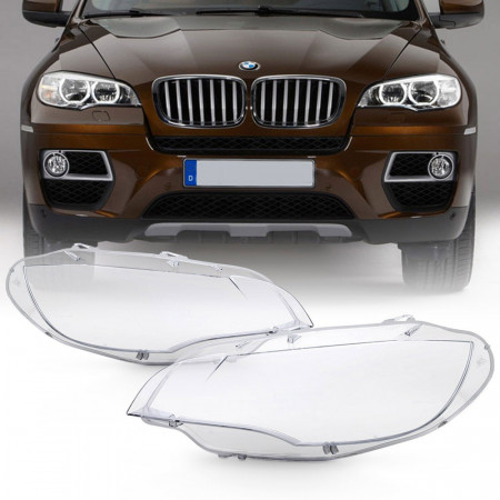 Set 2 sticle faruri pentru Set 2 sticle faruri pentru BMW X6 E71 2008 - 2014