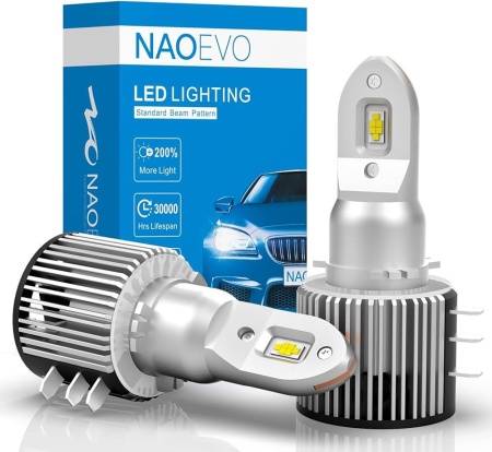 Set 2 leduri H15 ALL IN ONE pentru far auto 8400 Lumeni, 12V