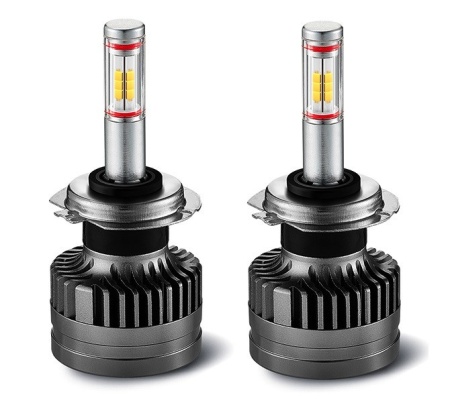 Set 2 leduri H7 M8 Canbus 360 grade pentru far auto putere 60Wset luminozitate 6200 Lmset 12V-24V