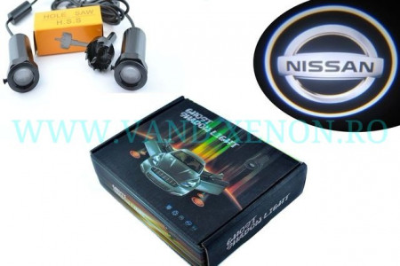 Set proiectoare / Logo montare sub usa 5w Nissan