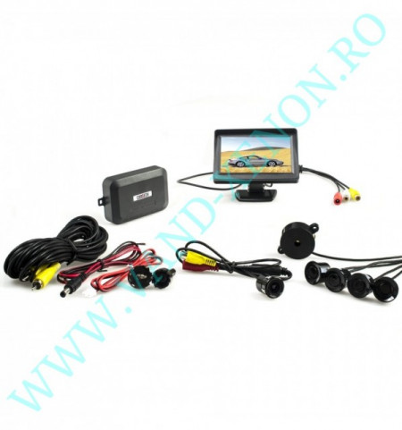 Senzori de parcare cu afisaj si camera Cartech SP1830