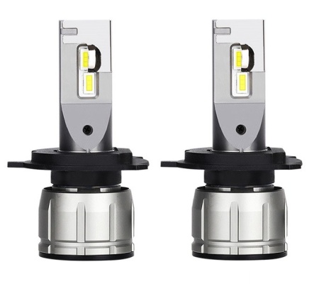 Set 2 leduri H4 P16 Canbus pentru far auto, putere 60W, luminozitate 10.000 Lm, 12V P16-H4