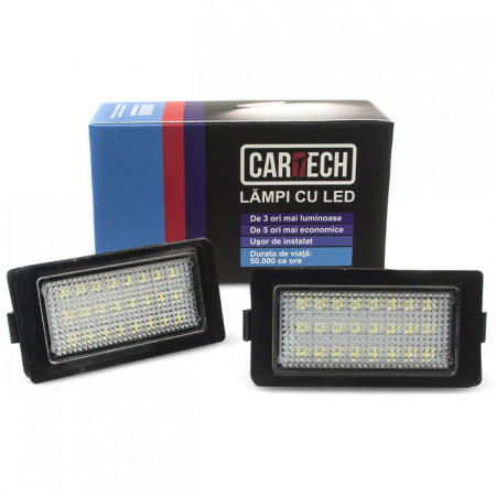 Lampi numar dedicate cu led BMW E38 