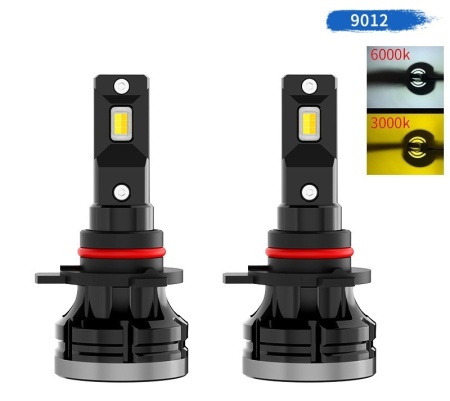 Set 2 leduri auto HIR2 9012 Canbus 3000K 6000K putere 50W luminozitate 10.000 Lm 12-24V D92S-HIR2