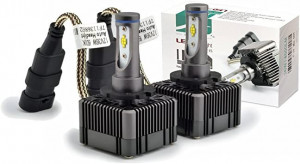 Set 2 leduri D1S, D3S pentru far cu lupa 72W Chip Cree 8000 Lm 12V - Img 2
