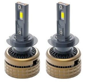 Set 2 leduri H7 H100 Canbus pentru far auto 360 grade putere 100W luminozitate 15.000 Lm 12V