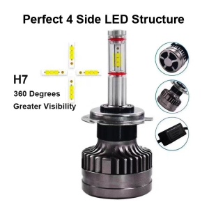 Set 2 leduri H7 M8 Canbus 360 grade pentru far auto putere 60Wset luminozitate 6200 Lmset 12V-24V - Img 3