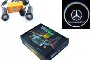Set proiectoare / Logo montare sub usa 5w Mercedes - Img 2