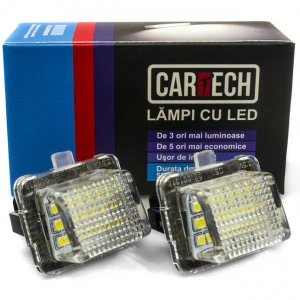 Lampi numar dedicate cu led Mercedes Benz W204 4 usi  - Img 2