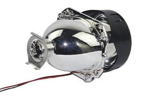 Dimensiuni lupe bi-xenon 2.5 inch lungime 150mm diametru 65mm