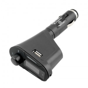 Modulator FM Premium Mp3 cu display si telecomanda OT618 Rosu - Img 1