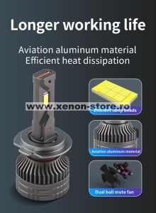 Set 2 leduri auto H4 Canbus putere 60W luminozitate 6800 Lm 12V - Img 3