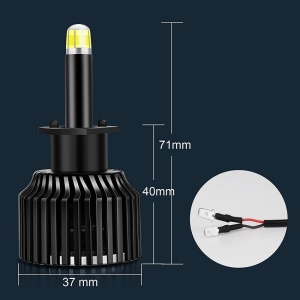 Set 2 leduri H1 M9 4300K Lumina Cald Canbus 360 grade pentru far auto putere 80W/set luminozitate 8000 Lm/set 12V - Img 4