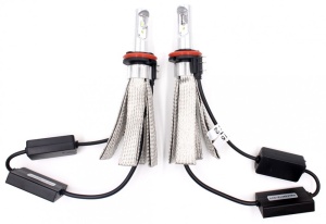 Set 2 leduri H15 cu racire pasiva (fara ventilator) pentru far auto 80W, 8000 Lumeni, culoare lumina 5700K, 12V-24V - 8C-H15 - Img 3
