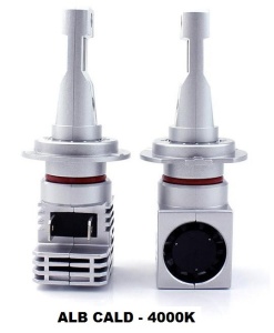 Set 2 leduri H7 M3 Alb cald - 4000K Canbus putere 55W luminozitate 10.000 Lm 12V-24V - Img 4