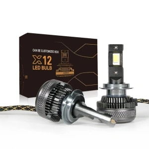 Set 2 leduri H7 X12 Canbus pentru far auto 360 grade putere 120W luminozitate 18.000 Lm 12V-24V
