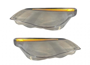 Set sticle faruri BMW Seria 5 E60 E61 2004 - 2010 far cu Halogen H7 sau Xenon fara adaptiv - Img 4
