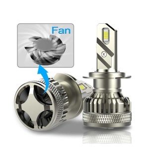 Set 2 leduri H7 Canbus pentru far auto, putere 48W, luminozitate 14.000 Lm, 12V A9-H7 - Img 5
