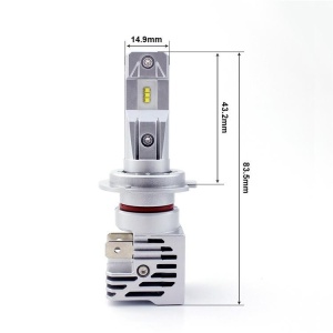 Set 2 leduri H7 M3 Alb cald - 4000K Canbus putere 55W luminozitate 10.000 Lm 12V-24V - Img 5