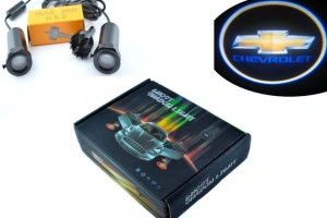 Set proiectoare / Logo montare sub usa 5w Chevrolet - Img 2