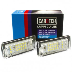 Lampi numar dedicate cu led BMW E39 5 usi, E46 4 usi 5 usi  - Img 2