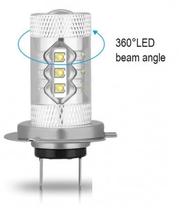 LED AUTO H7 80W 12-24V CREE 750 Lm - Img 2