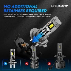 Set 2 leduri auto Canbus putere 70W luminozitate 16000 Lm 12V-24V - Img 2