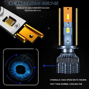 Set 2 leduri H7 V30 Canbus pentru far auto putere 110W luminozitate 14.500 Lm 12V-24V - Img 2