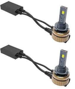 Set 2 leduri H8 H9 H11 H100 Canbus pentru far auto putere 100W luminozitate 15.000 Lm 12V - Img 2