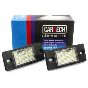 Lampi numar dedicate cu led Audi Q7, A6, RS6