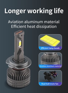 Set 2 leduri auto H7 Canbus putere 60W luminozitate 6800 Lm 12V - Img 3