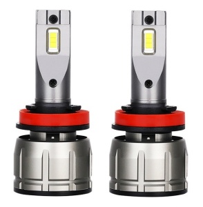 Set 2 leduri H11 P16 Canbus pentru far auto, putere 60W, luminozitate 10.000 Lm, 12V P16-H11