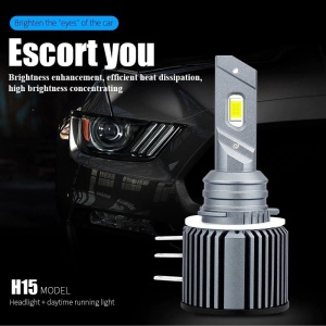 Set 2 leduri H15 ALL IN ONE pentru far auto 12.000 Lumeni, 12V-24V - Img 2