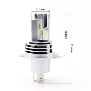 Set 2 leduri H4 M3 Alb Cald - 4000K, Canbus, putere 55W, luminozitate 10.000 Lm, 12V-24V M3-H4-4000K - Img 2