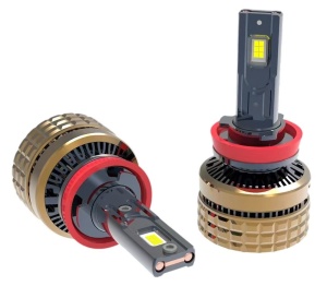 Set 2 leduri H8 H9 H11 H100 Canbus pentru far auto putere 100W luminozitate 15.000 Lm 12V