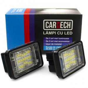 Lampi numar dedicate cu led Mercedes Benz X204 - Img 2