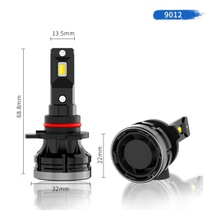 Set 2 leduri auto HIR2 9012 Canbus 3000K 6000K putere 50W luminozitate 10.000 Lm 12-24V D92S-HIR2 - Img 2