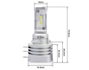 Set 2 leduri H15 ALL IN ONE pentru far auto 3200 Lumeni, 12V - Img 6