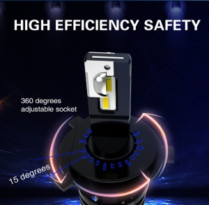 Set 2 leduri H7 M2 Canbus pentru far auto putere 28W luminozitate 6000 Lm 12V-24V - Img 3