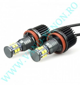 LED Marker BMW H8 12 SMD CREE 120W - Angel Eyes - Img 2