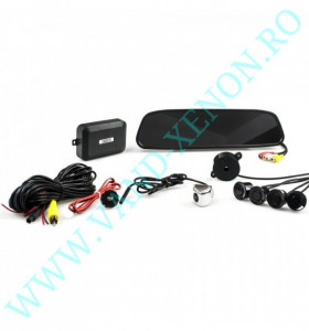 Senzori de parcare cu afisaj in oglinda si camera Cartech SM606 - Img 2