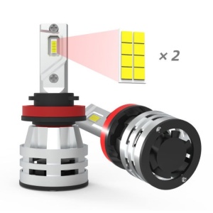 Set 2 leduri H15 ALL IN ONE pentru far auto 12.000 Lumeni 12V-24V - Img 3