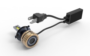 Set 2 leduri H4 H100 Canbus pentru far auto 360 grade putere 100W luminozitate 15.000 Lm 12V - Img 2
