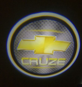 Set proiectoare / Logo montare sub usa 5w Chevrolet cruze - Img 2