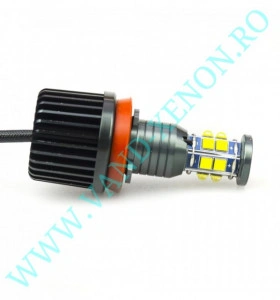 LED Marker BMW H8 12 SMD CREE 120W - Angel Eyes - Img 3